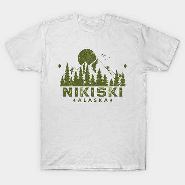 Nikiski Alaska Mountain Souvenir T-Shirt by HomeSpirit